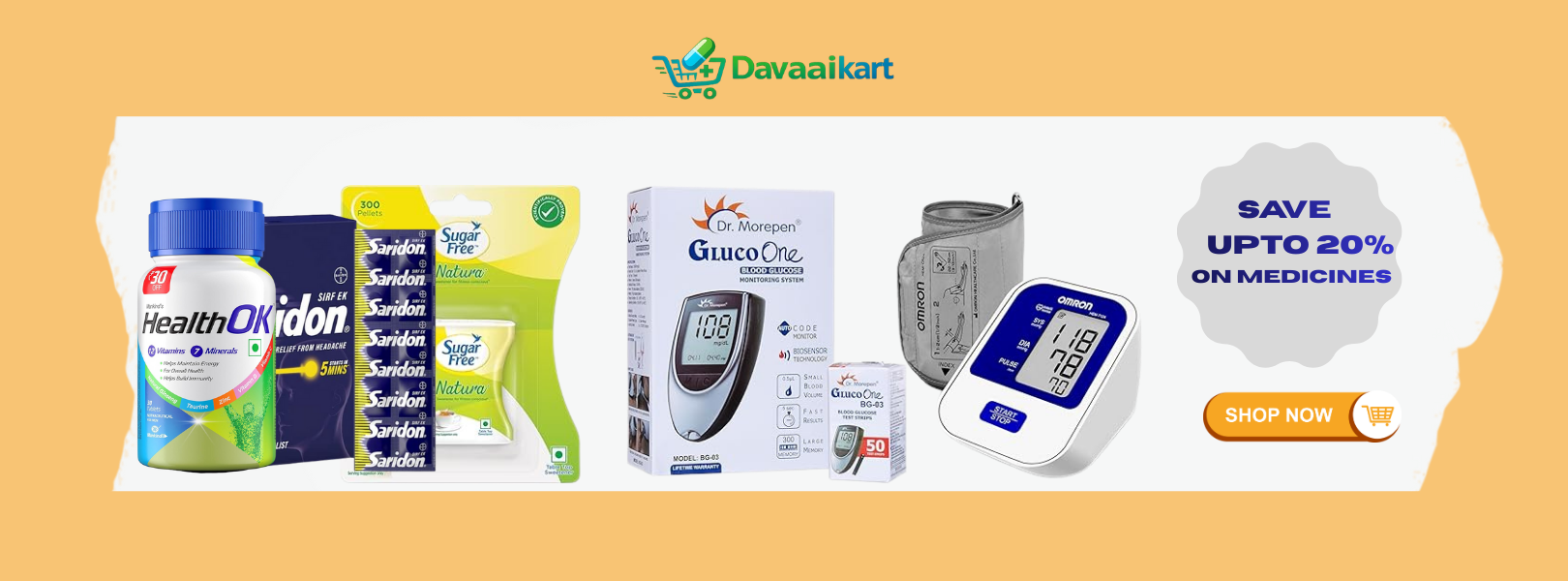 Save upto 20% on medicine