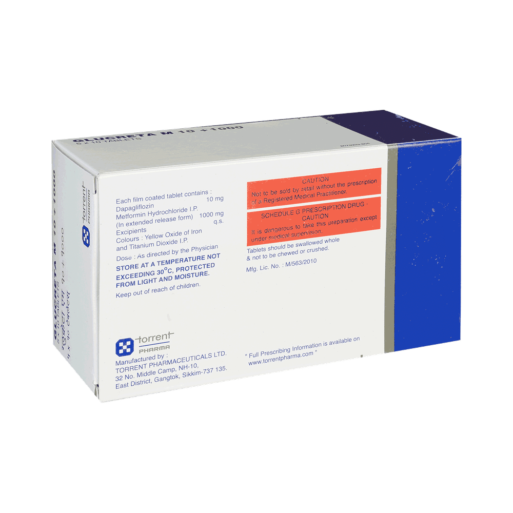 Glucreta M 10/1000 Tablet ER