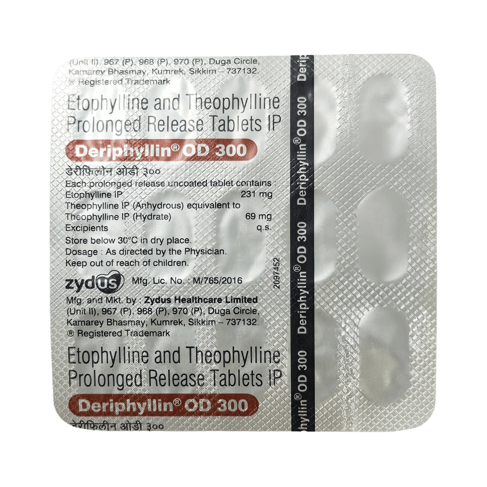 Deriphyllin OD 300 Tablet PR