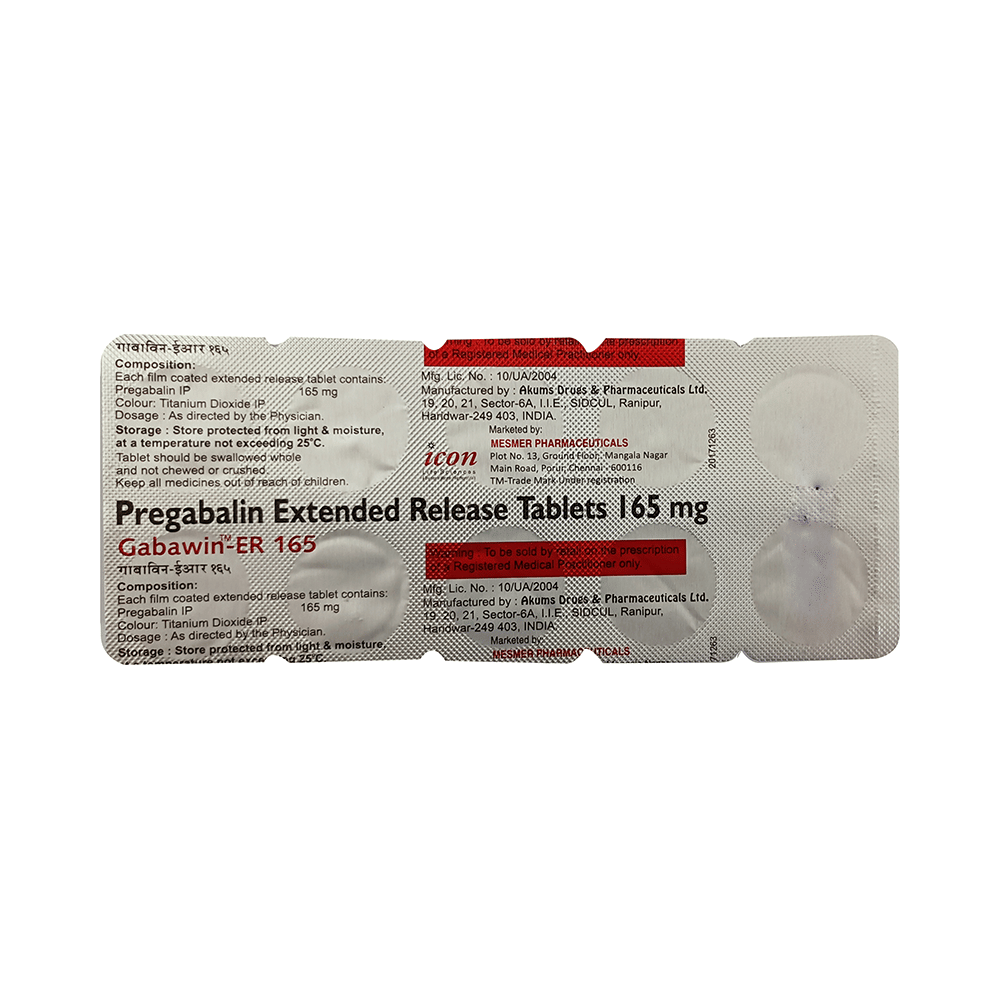 Gabawin-ER 165 Tablet