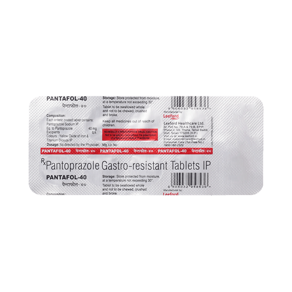 Pantafol 40mg Tablet