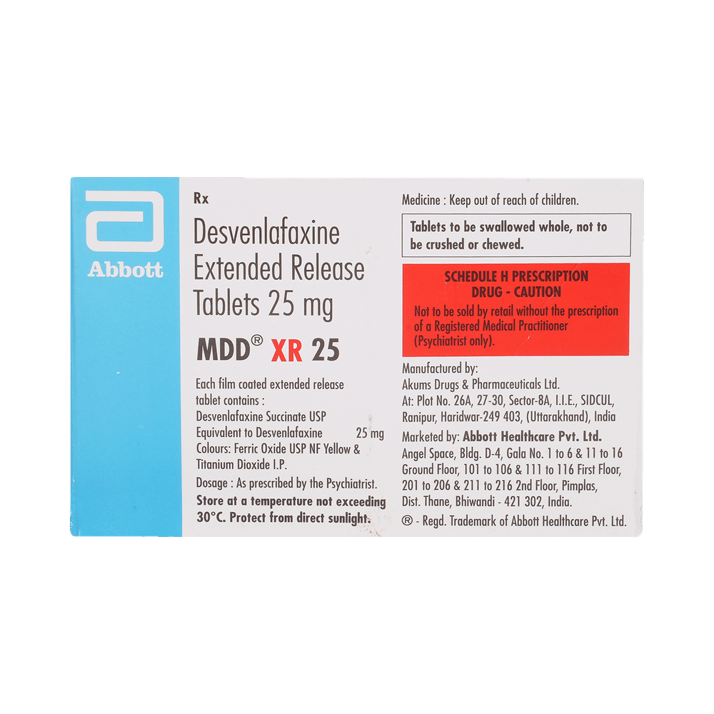 MDD XR 25 Tablet