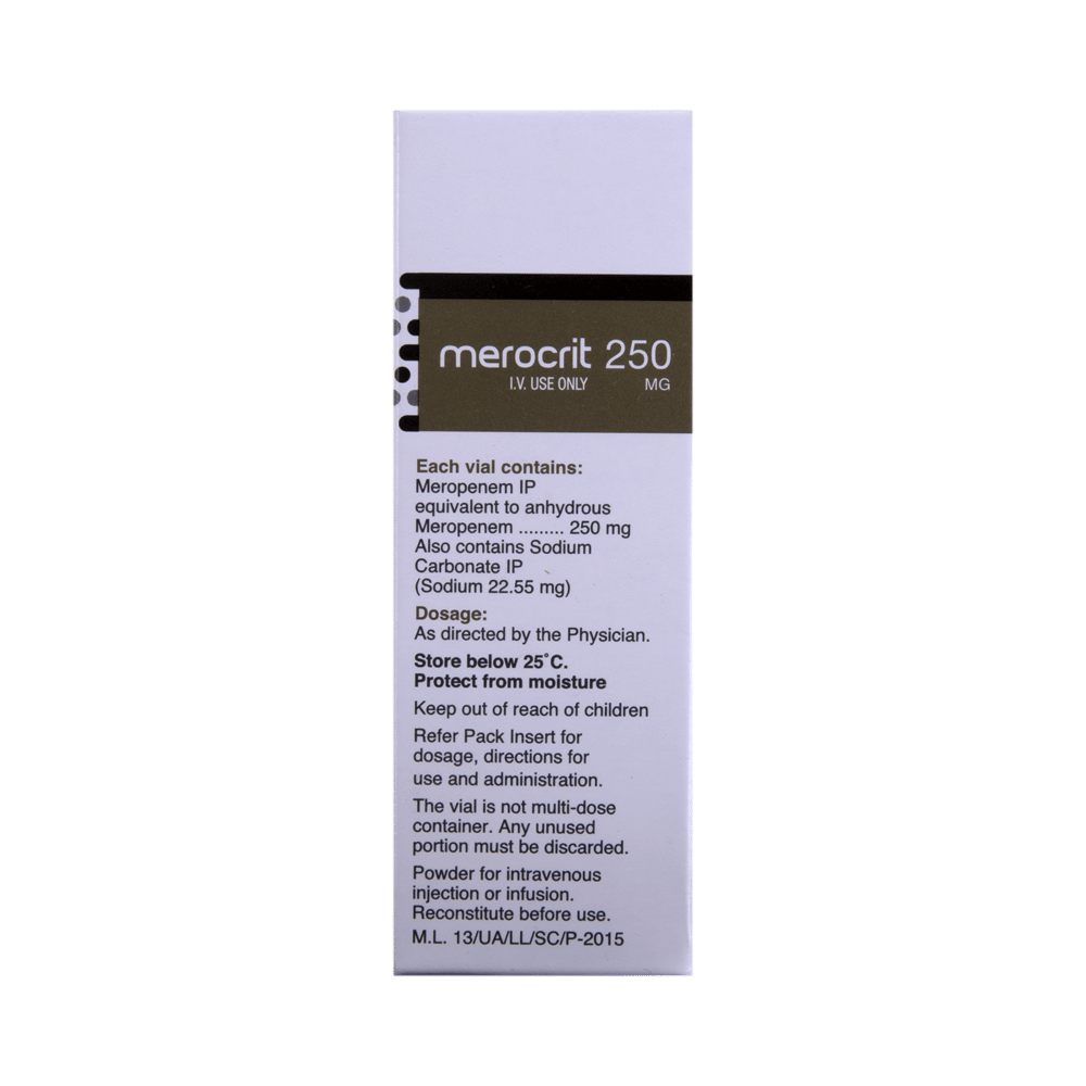Merocrit 250mg Injection