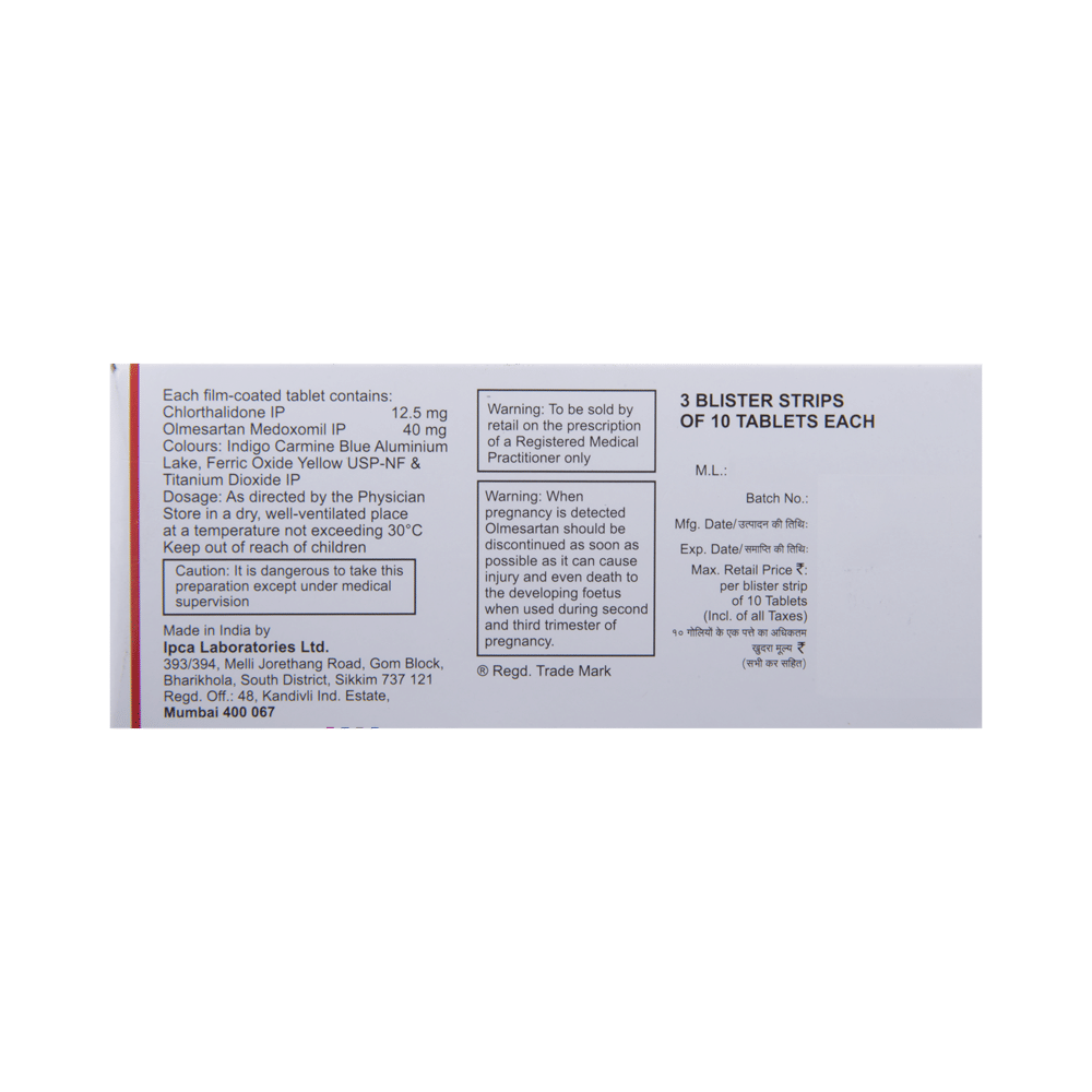 CTD-O 12.5/40 Tablet