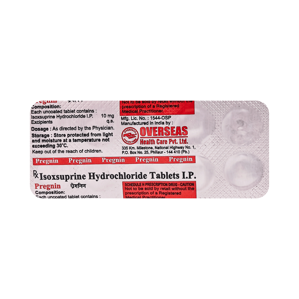 Pregnin 10mg Tablet