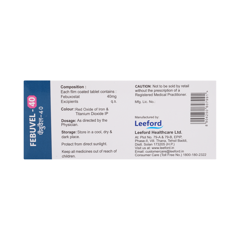 Febuvel 40mg Tablet