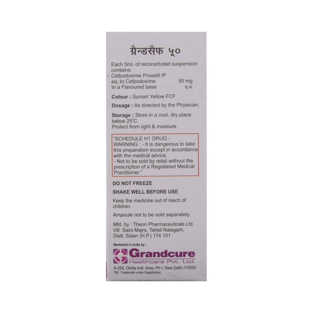 Grandcef 50 Oral Suspension