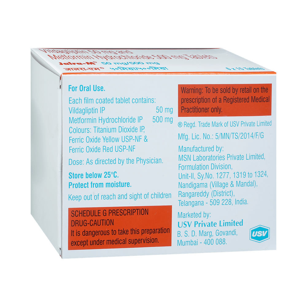 Jalra-M  50mg/500mg Tablet