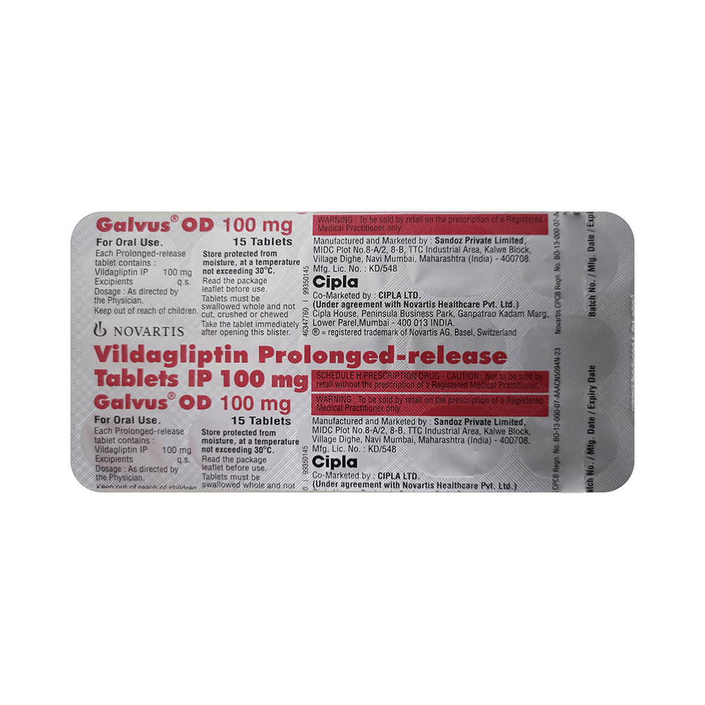 Galvus OD 100 mg Tablet