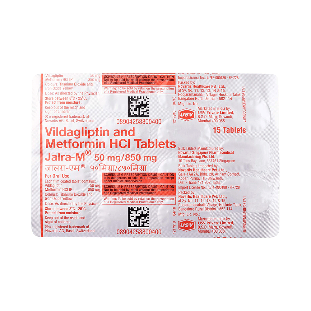 Jalra-M  50mg/850mg Tablet