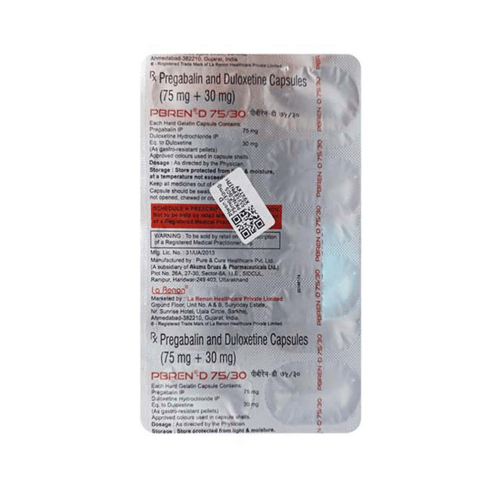 Pbren D 75mg/30mg Capsule