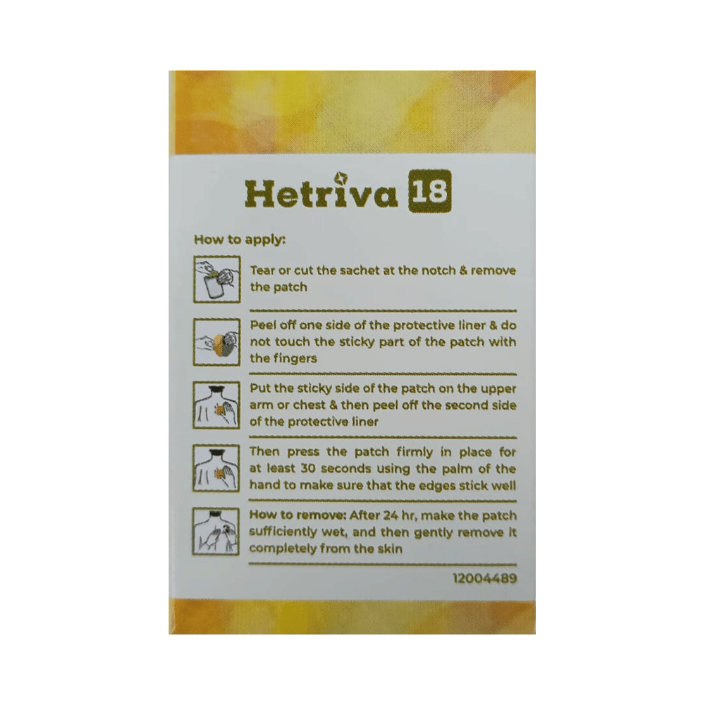 Hetriva 18mg Patch