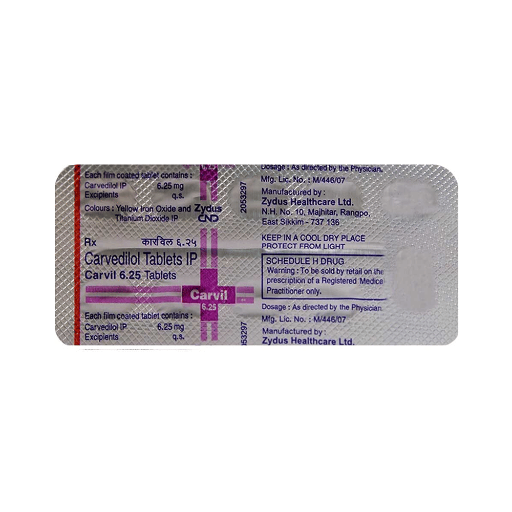Carvil 6.25 Tablet