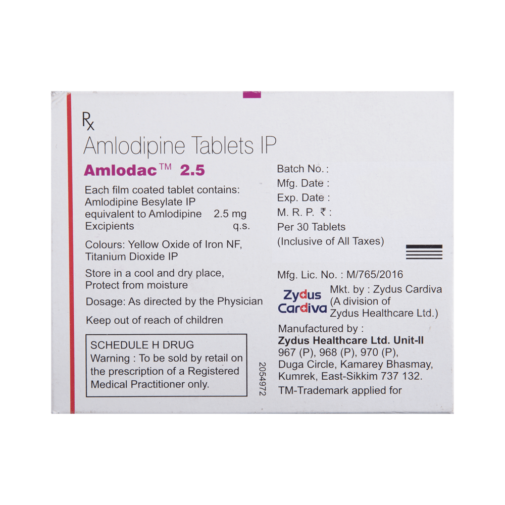 Amlodac 2.5 Tablet