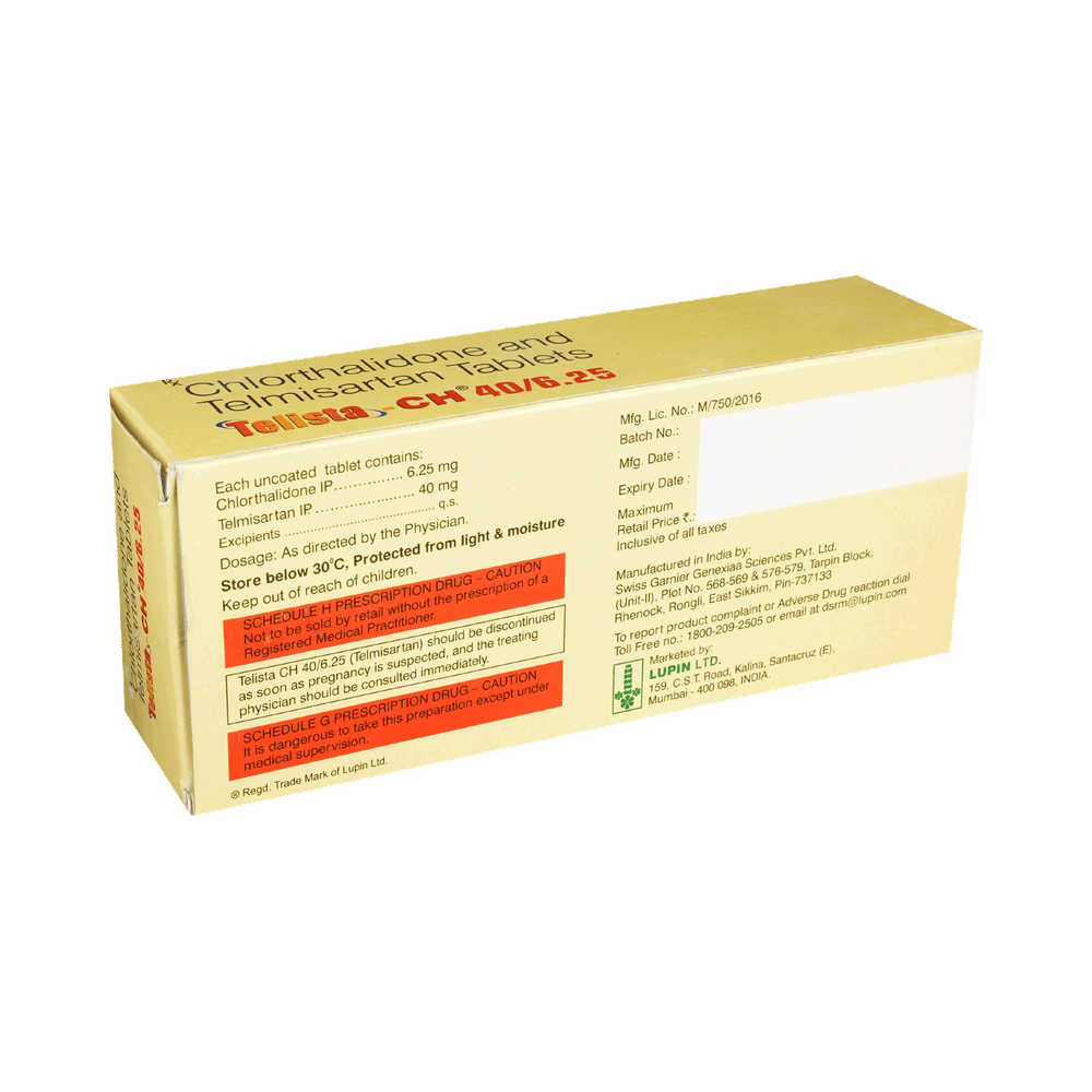 Telista-CH 40/6.25 Tablet