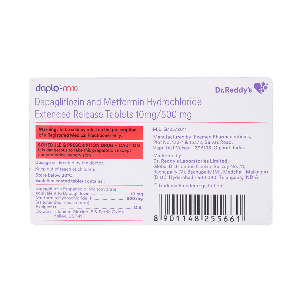 Daplo M 10mg/500mg Tablet