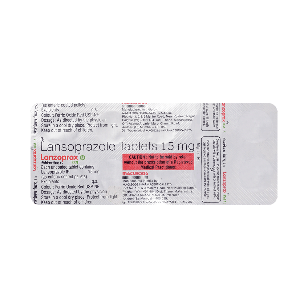Lanzoprax Kid 15mg Tablet