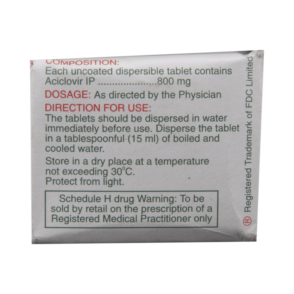 Ocuvir 800 DT Tablet