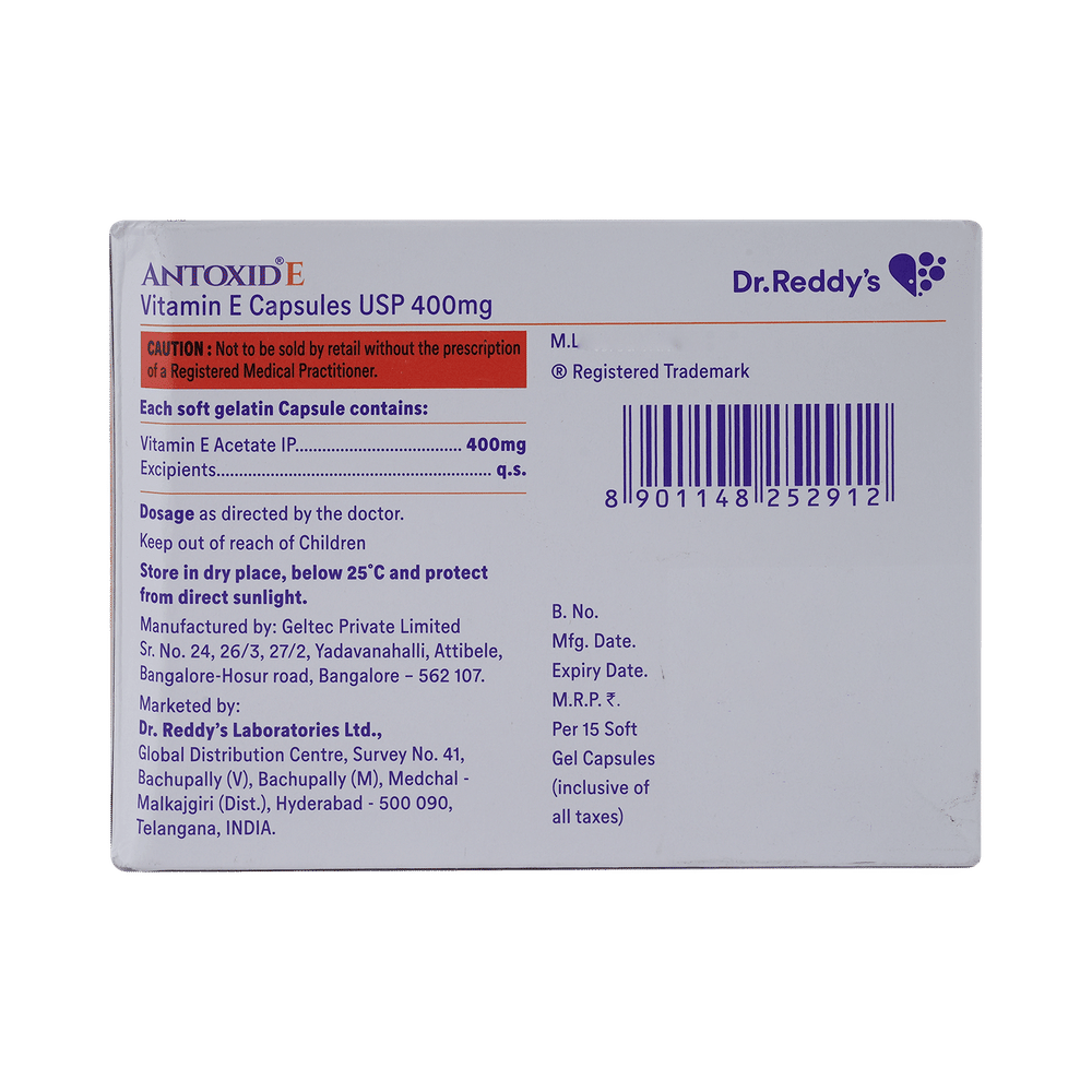 Antoxid E Softgel Capsule