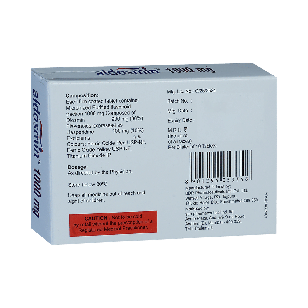 Aldosmin 1000mg Tablet