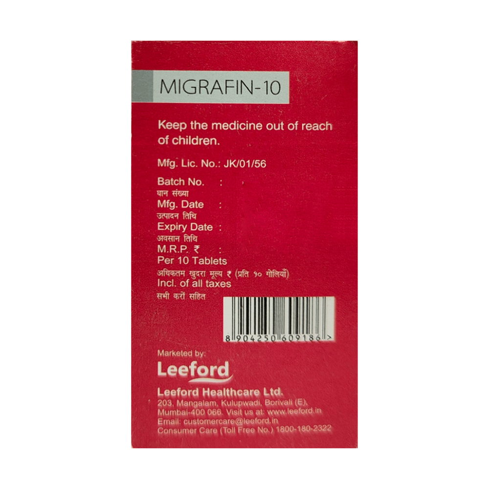 Migrafin 10 Tablet