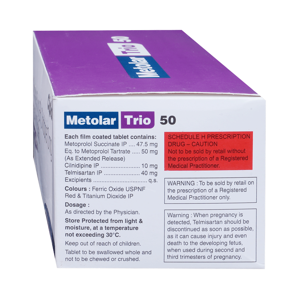 Metolar Trio 50 Tablet ER