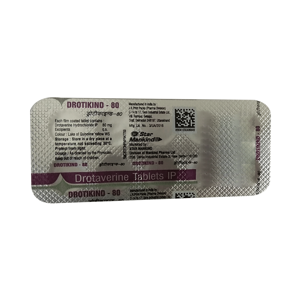 Drotikind 80mg Tablet