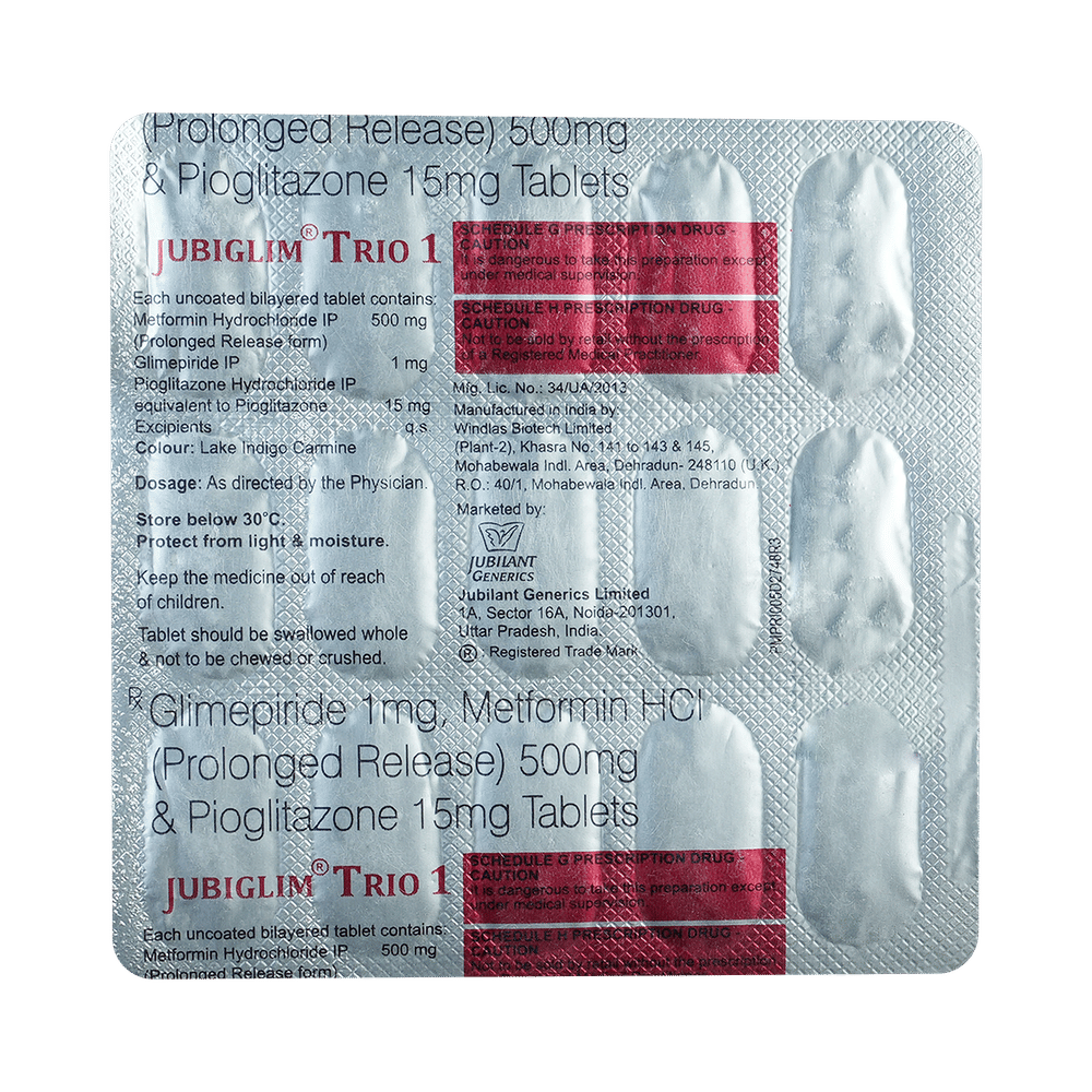 Jubiglim Trio 1 Tablet PR