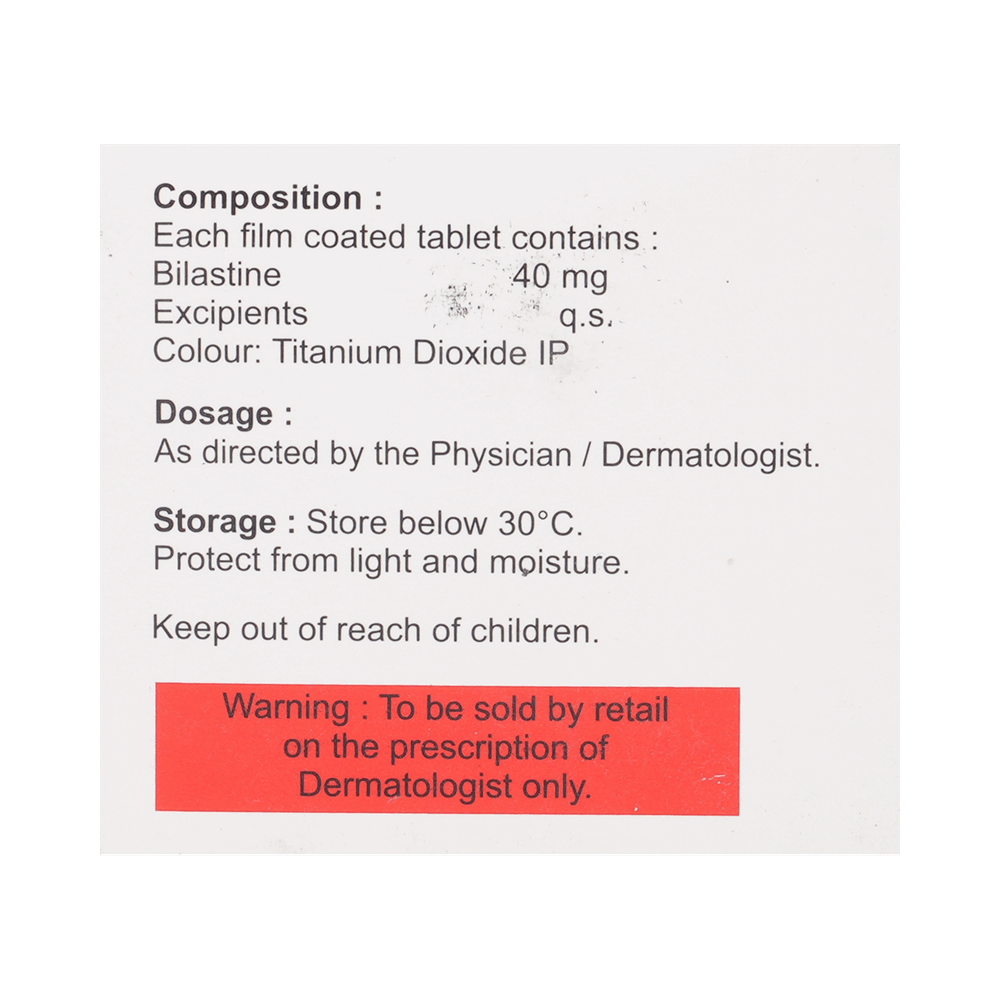 Bilanix Forte 40mg Tablet