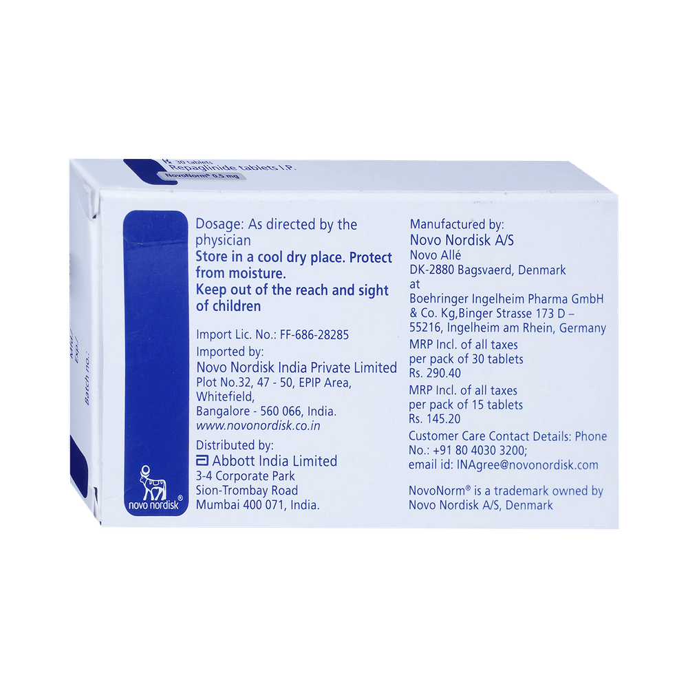 Novonorm 0.5mg Tablet