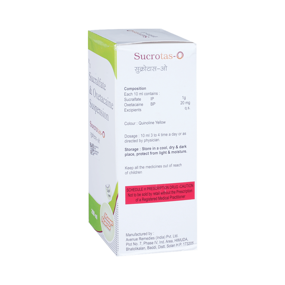 Sucrotas-O Oral Suspension Sugar Free Mango