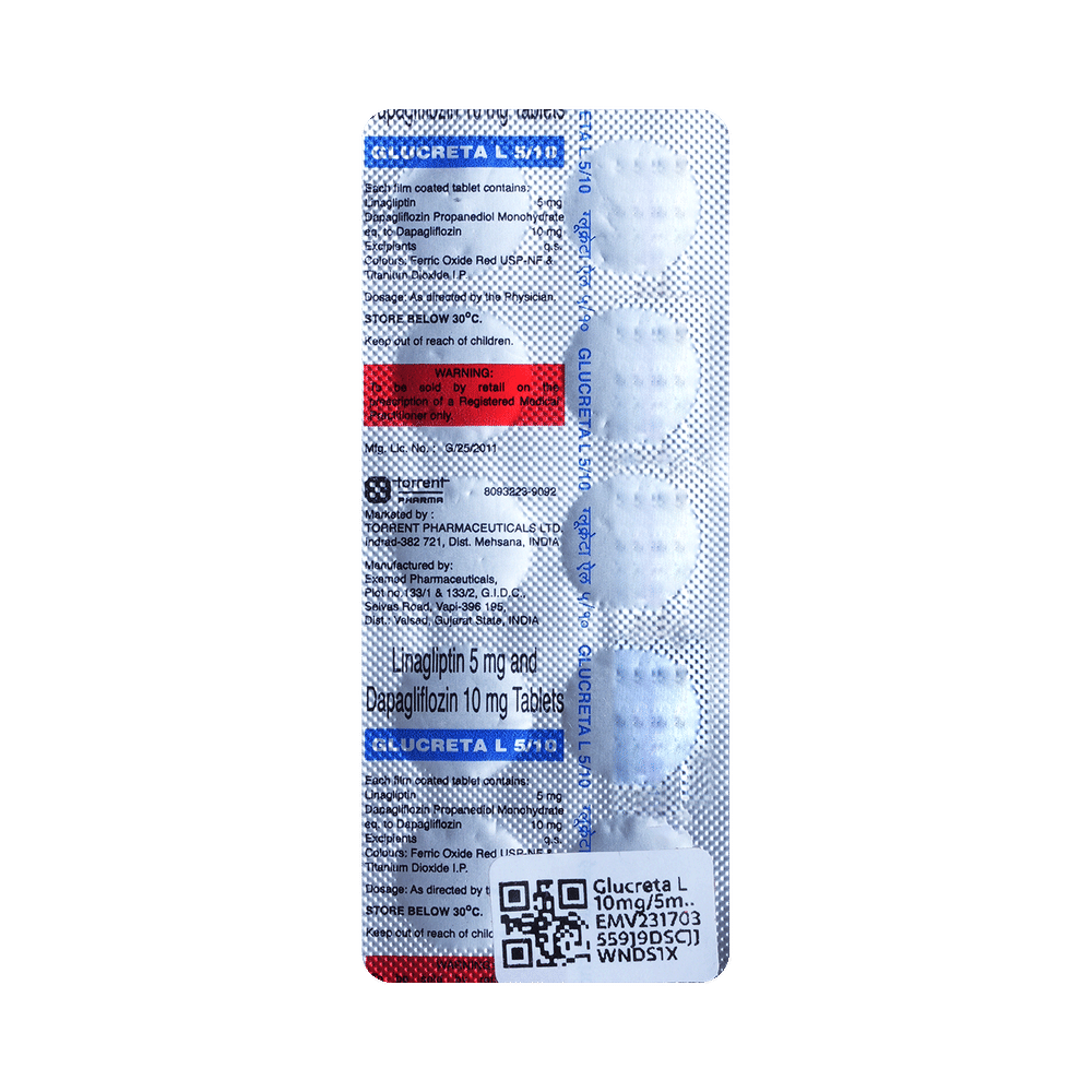 Glucreta L 10mg/5mg Tablet