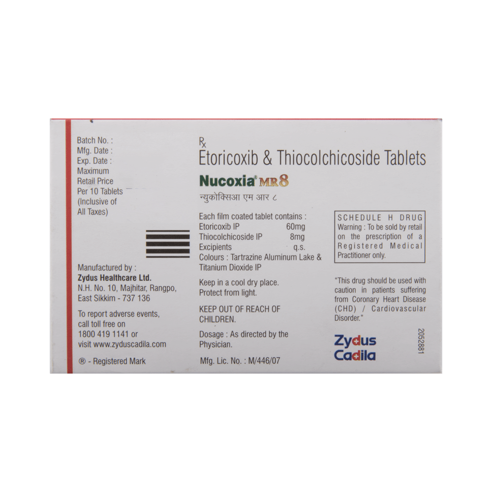 Nucoxia MR 8 Tablet