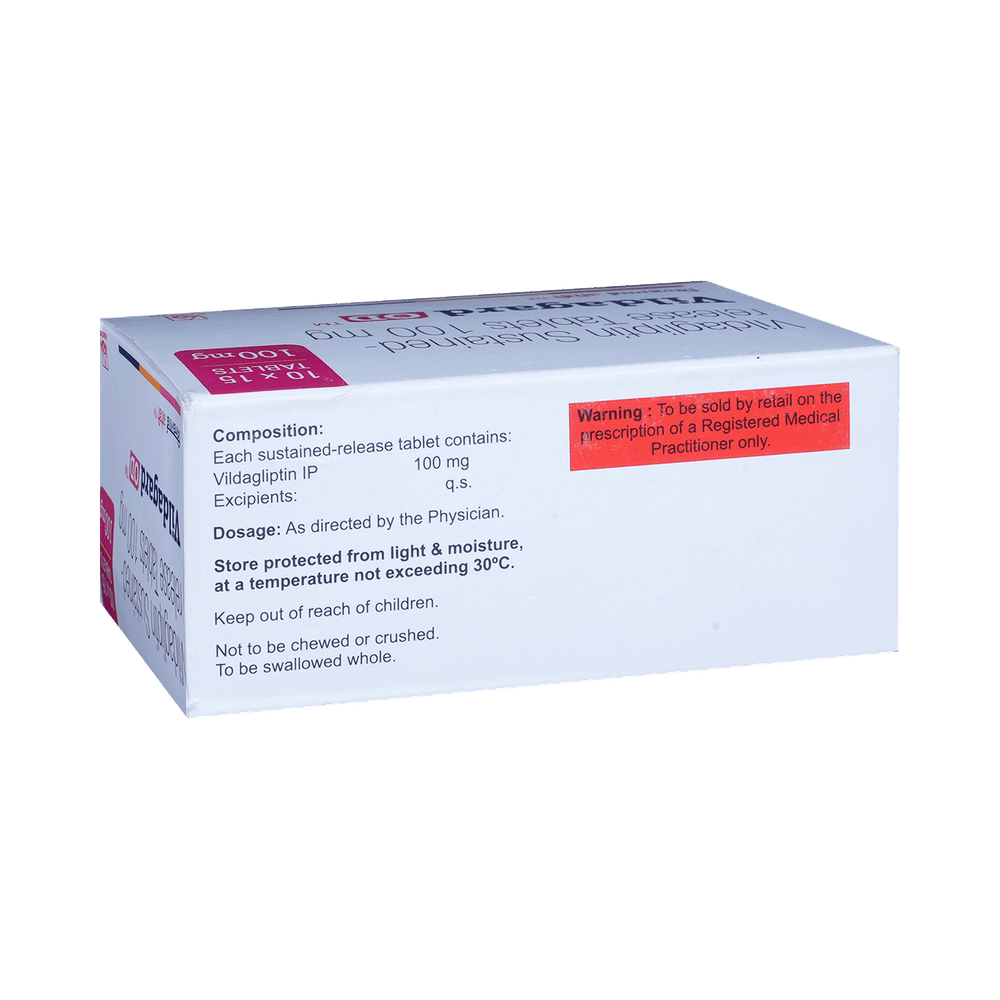 Vildagard OD 100mg Tablet