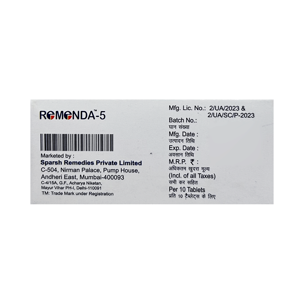 Remenda 5mg Tablet