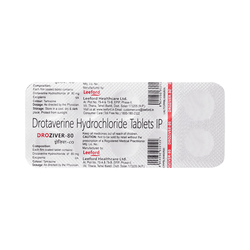 Droziver 80mg Tablet