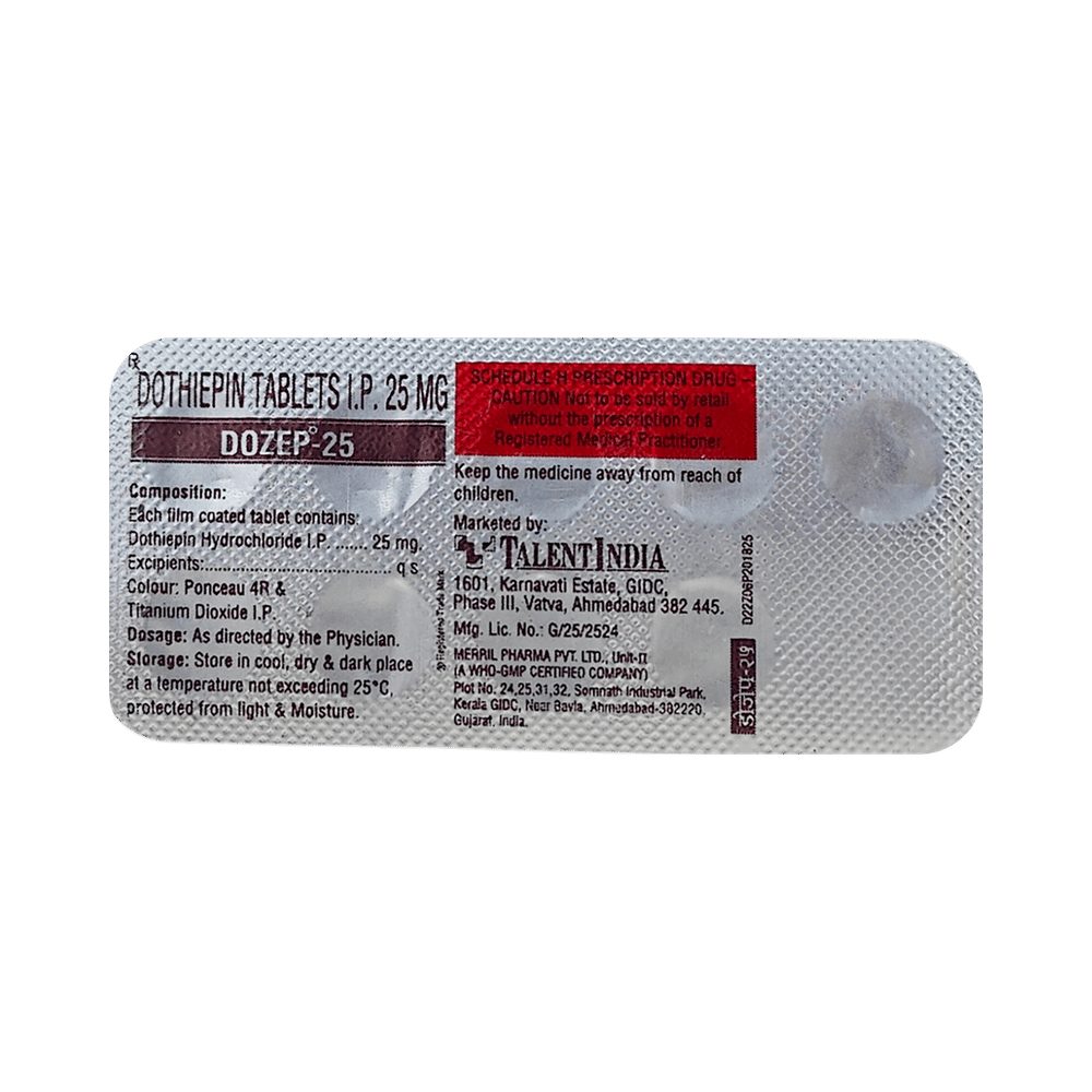 Dozep 25mg Tablet