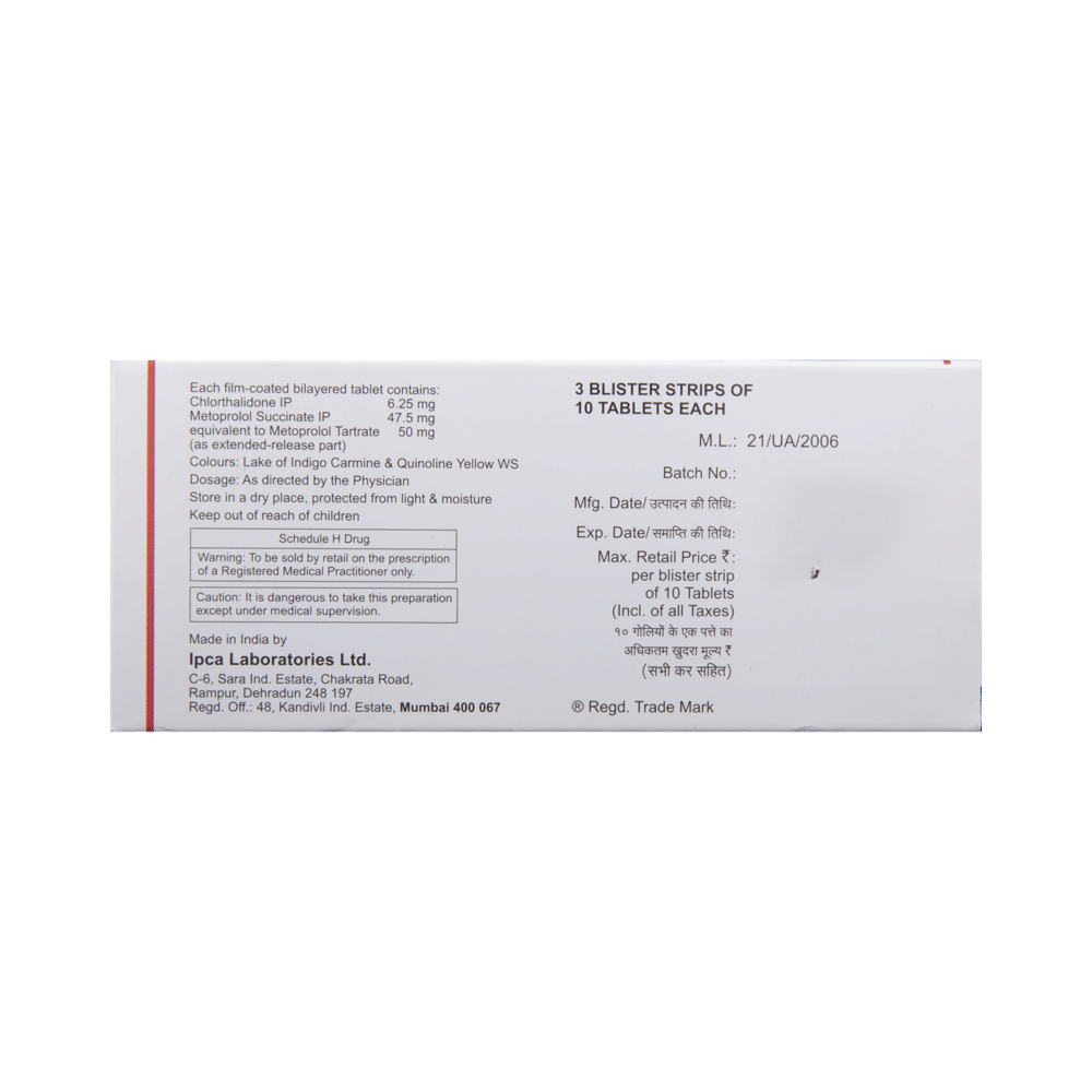 CTD-M 6.25/50 Tablet ER