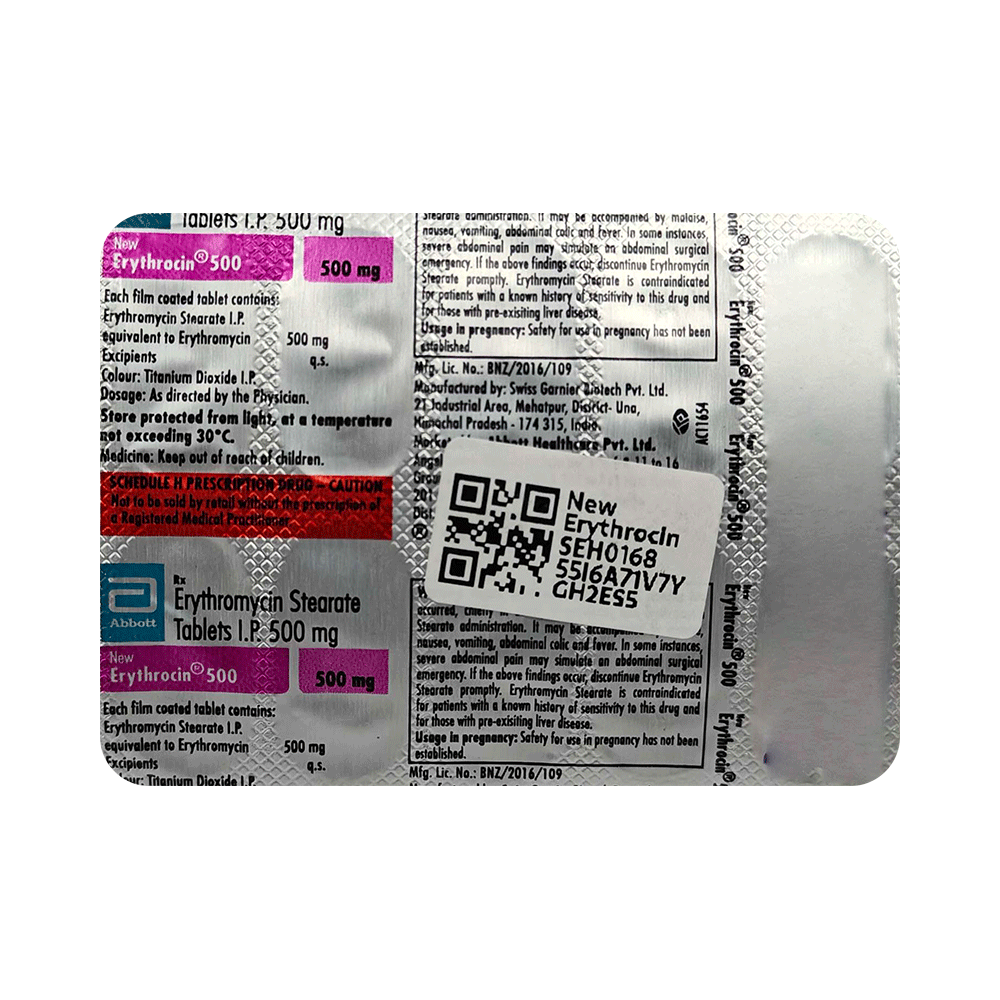 New Erythrocin 500 Tablet