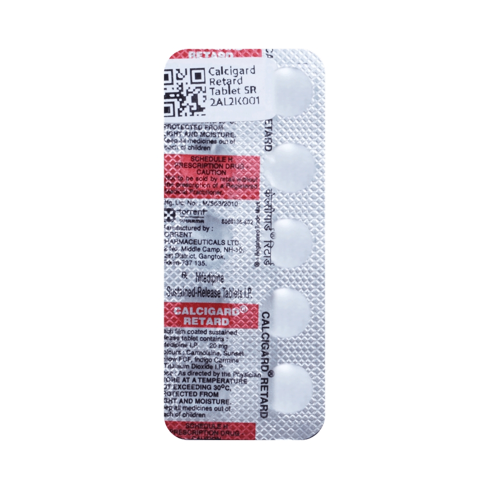 CALCIgard 20mg Retard Tablet SR