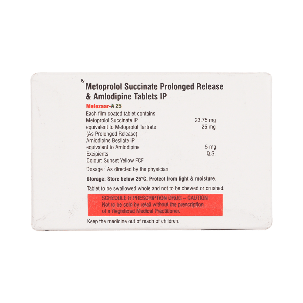 Metozaar-A 5mg/25mg Tablet