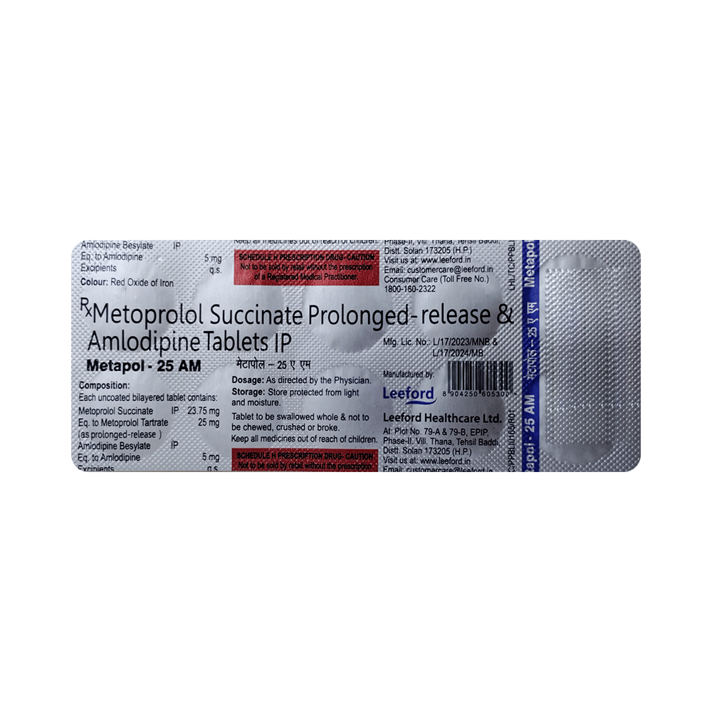 Metapol 25 AM Tablet PR