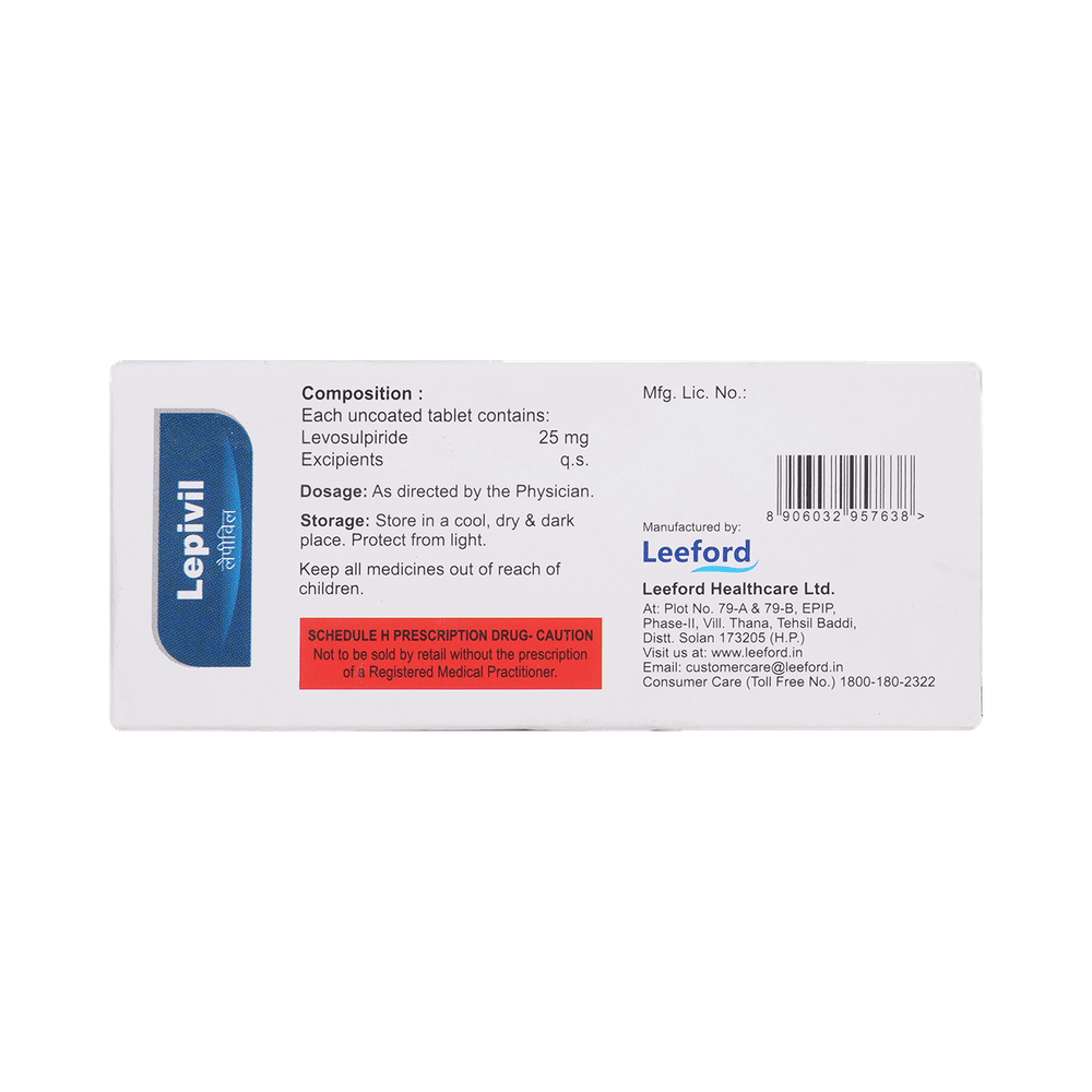 Lepivil 25mg Tablet