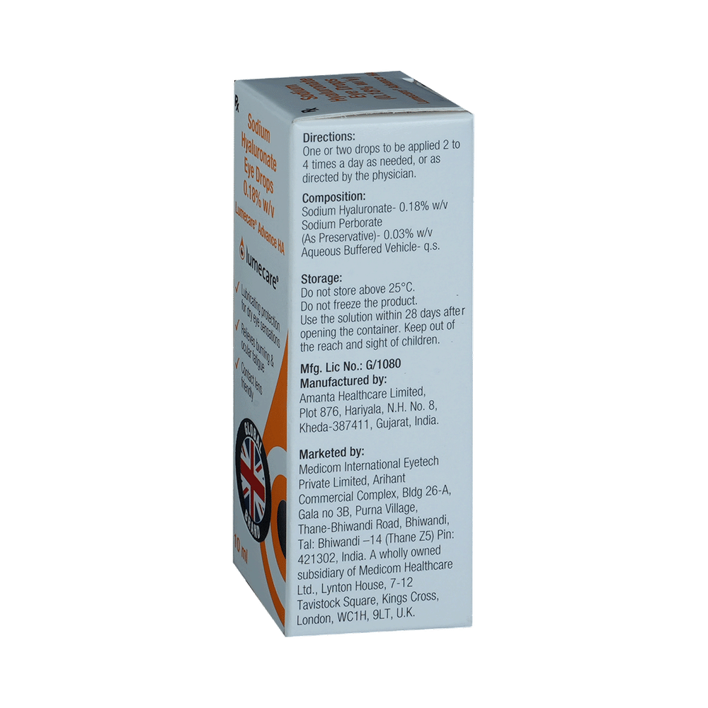 Lumecare Advance HA Eye Drop