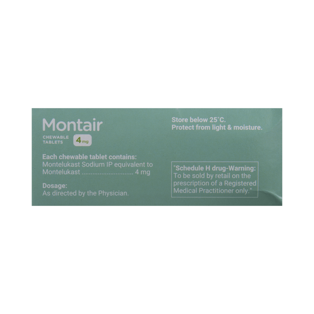 Montair 4mg Chewable Tablet