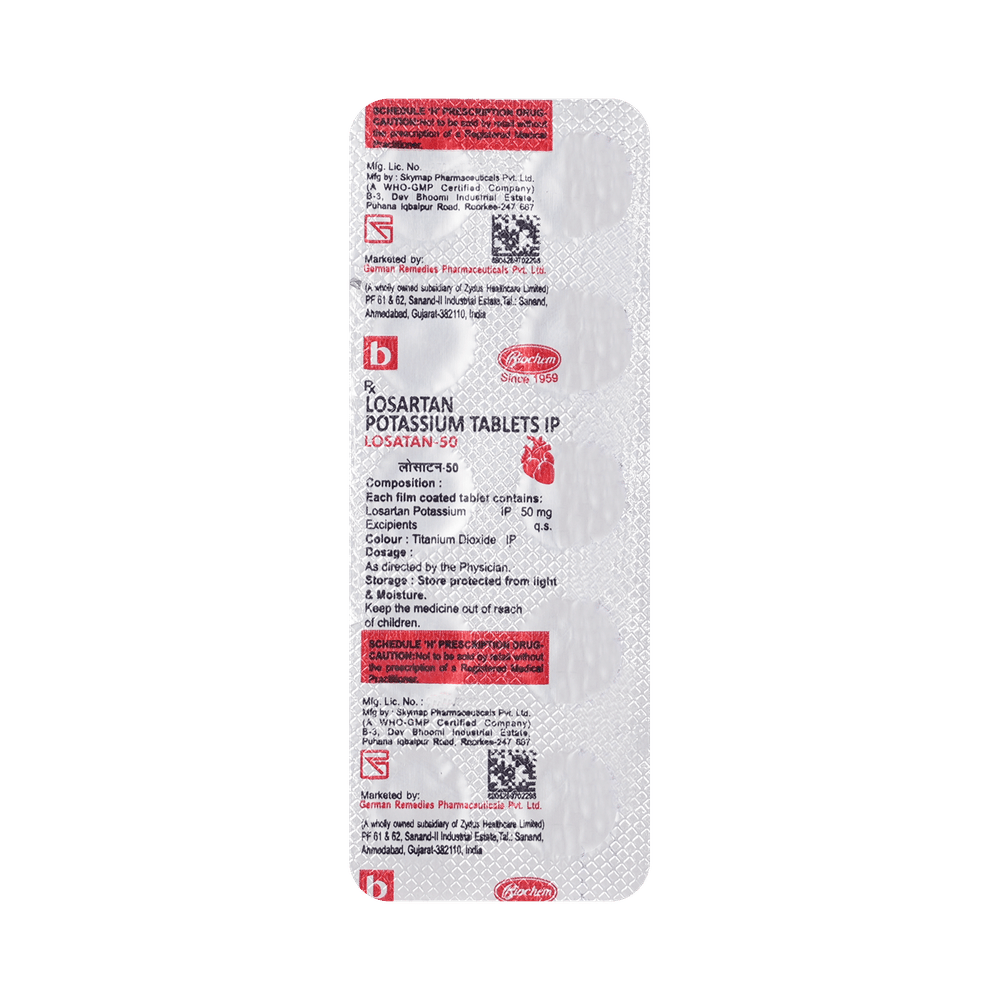 Losatan 50mg Tablet