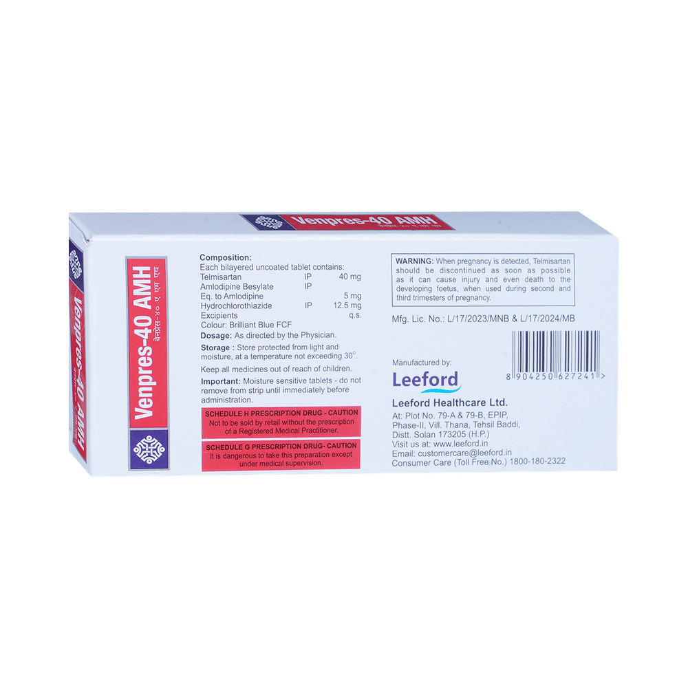Venpres AMH 40mg/5mg/12.5mg Tablet