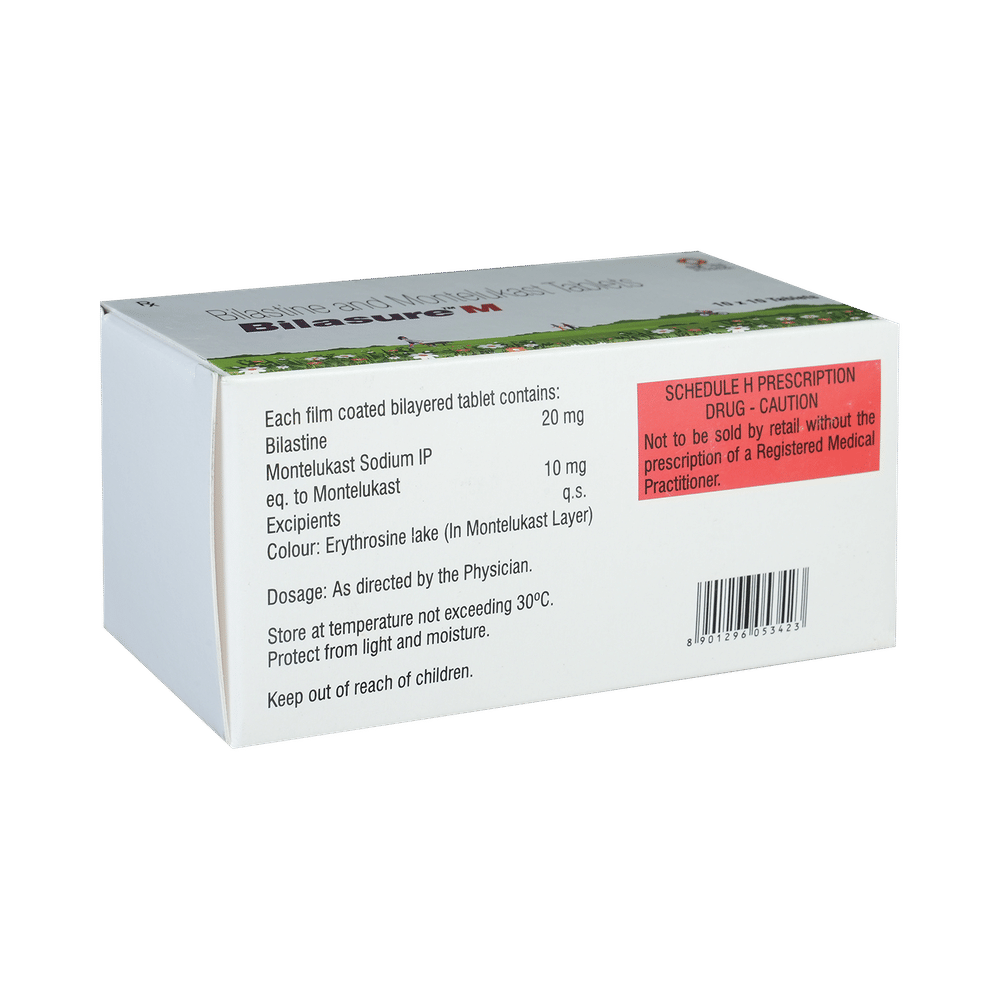 Bilasure M 20mg/10mg Tablet