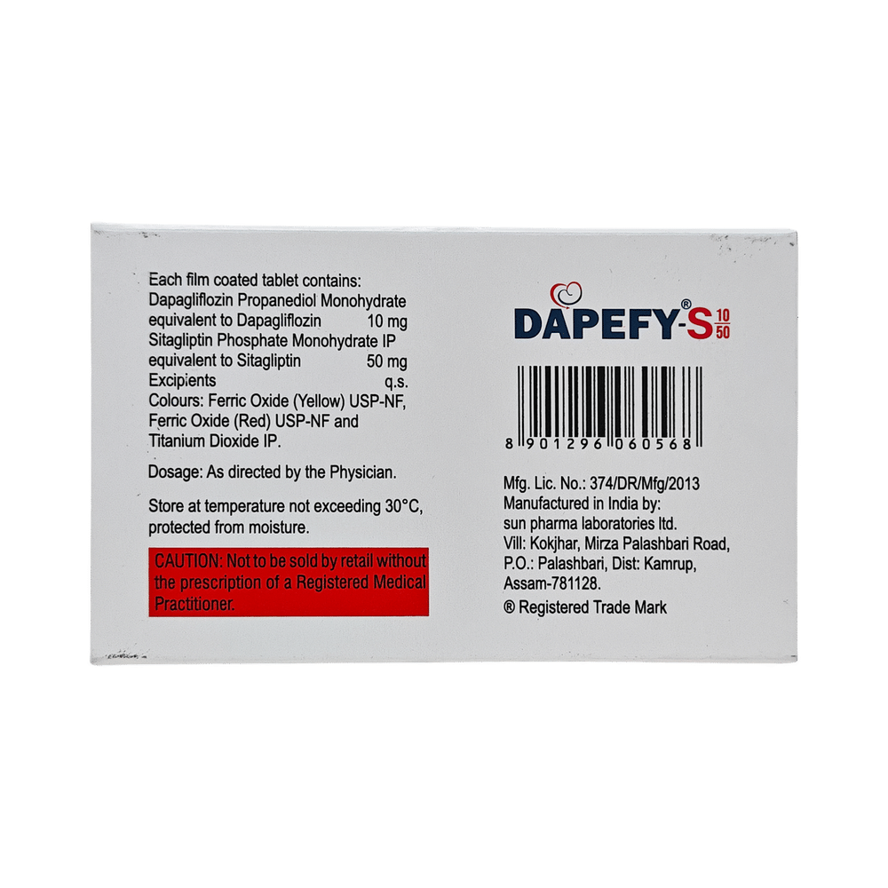 Dapefy-S 10mg/50mg Tablet