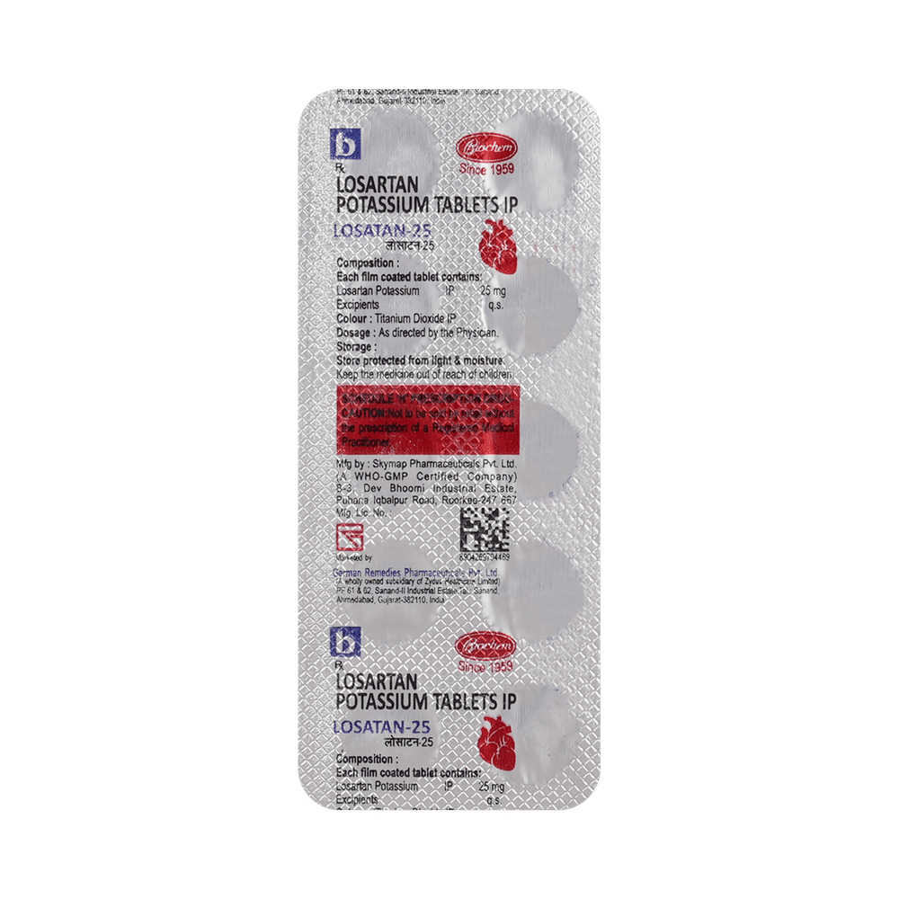 Losatan 25mg Tablet